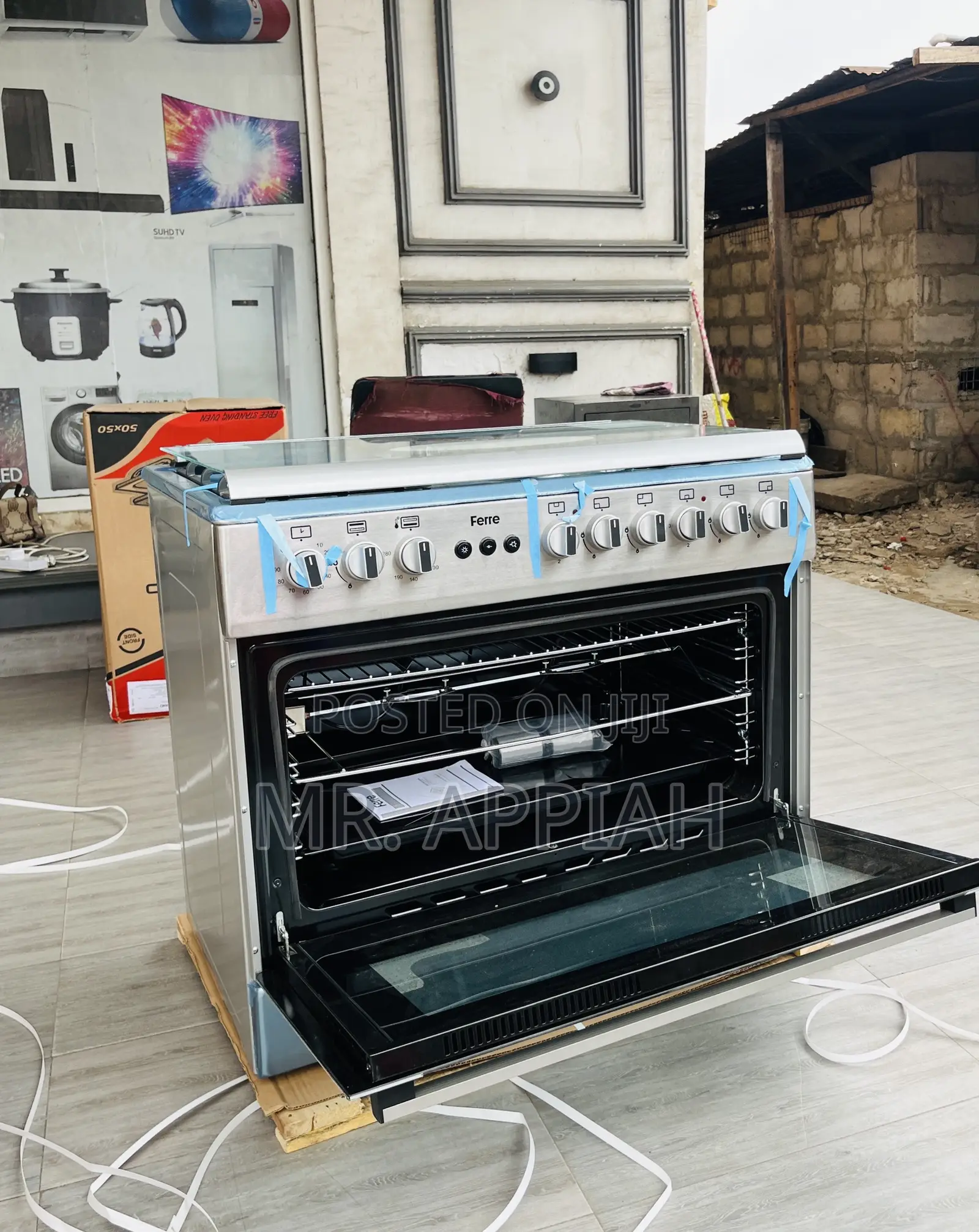 Buy Finest Ferre 60x90 Oven and Grill 4 Gas + 1 Electric.