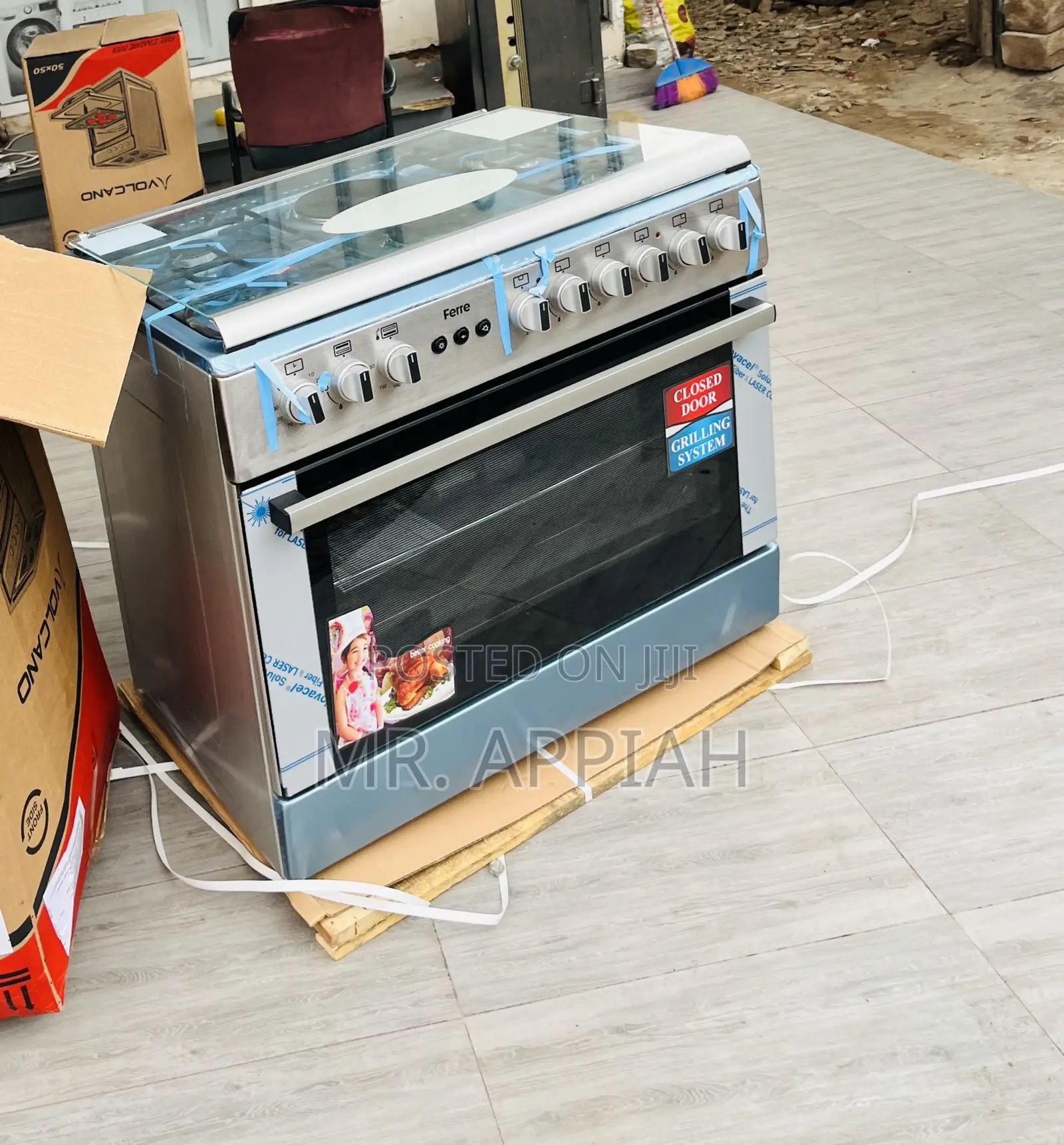 Well Built Kenwood 4 Gas With 1 Electric Burner(Gray) 