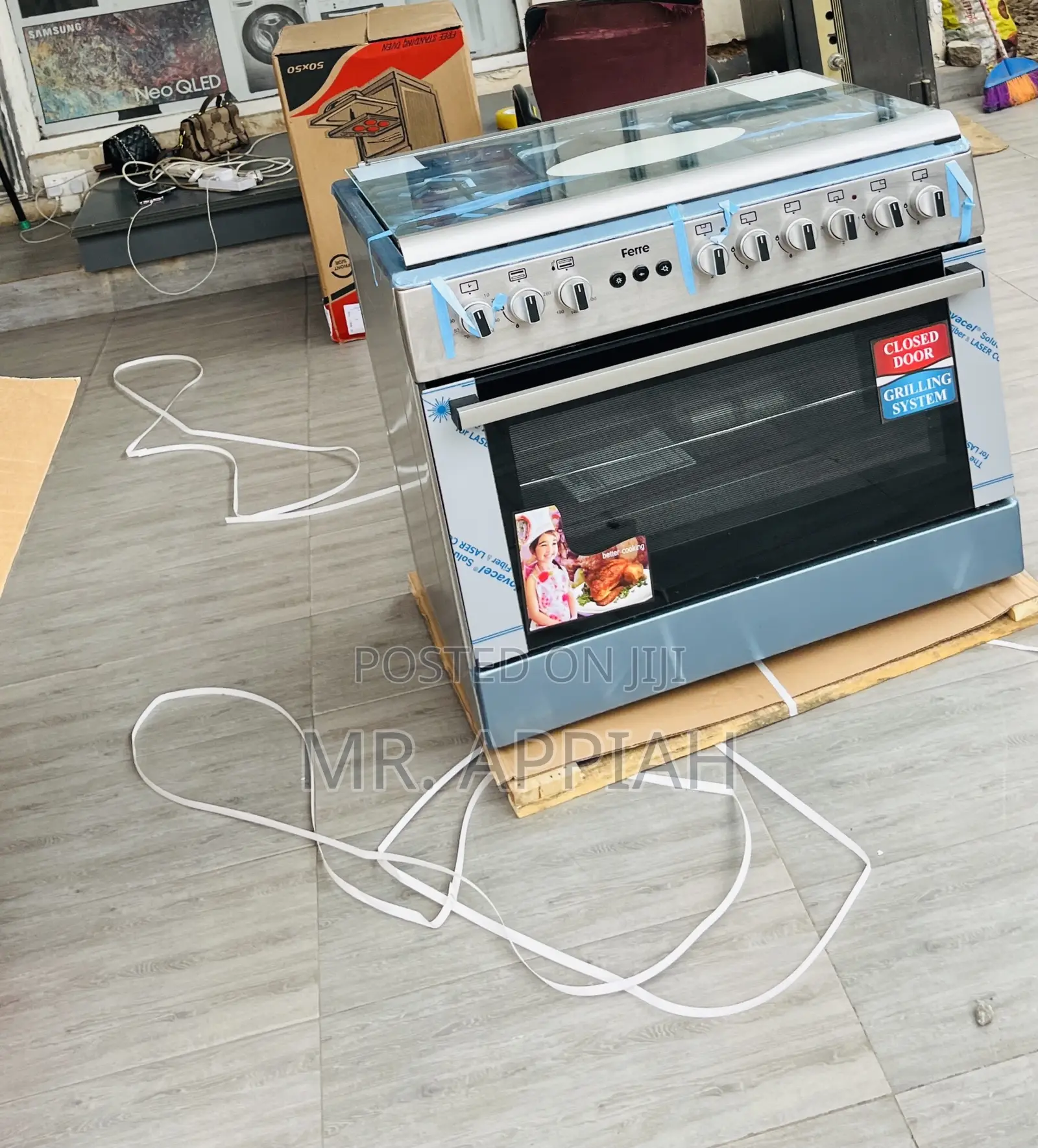 Newly Made Ferre 60x90 4 + 2 Burner(Gray) 