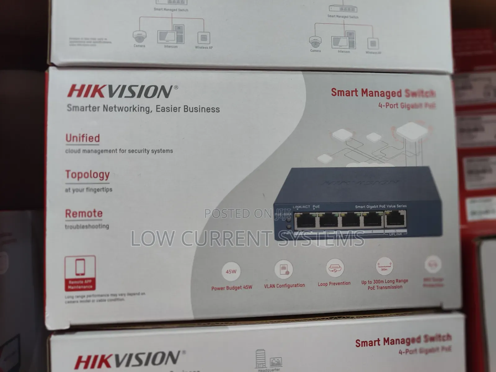 Hikvision Switch 4 Port Gigabyte Smart Managed Poe