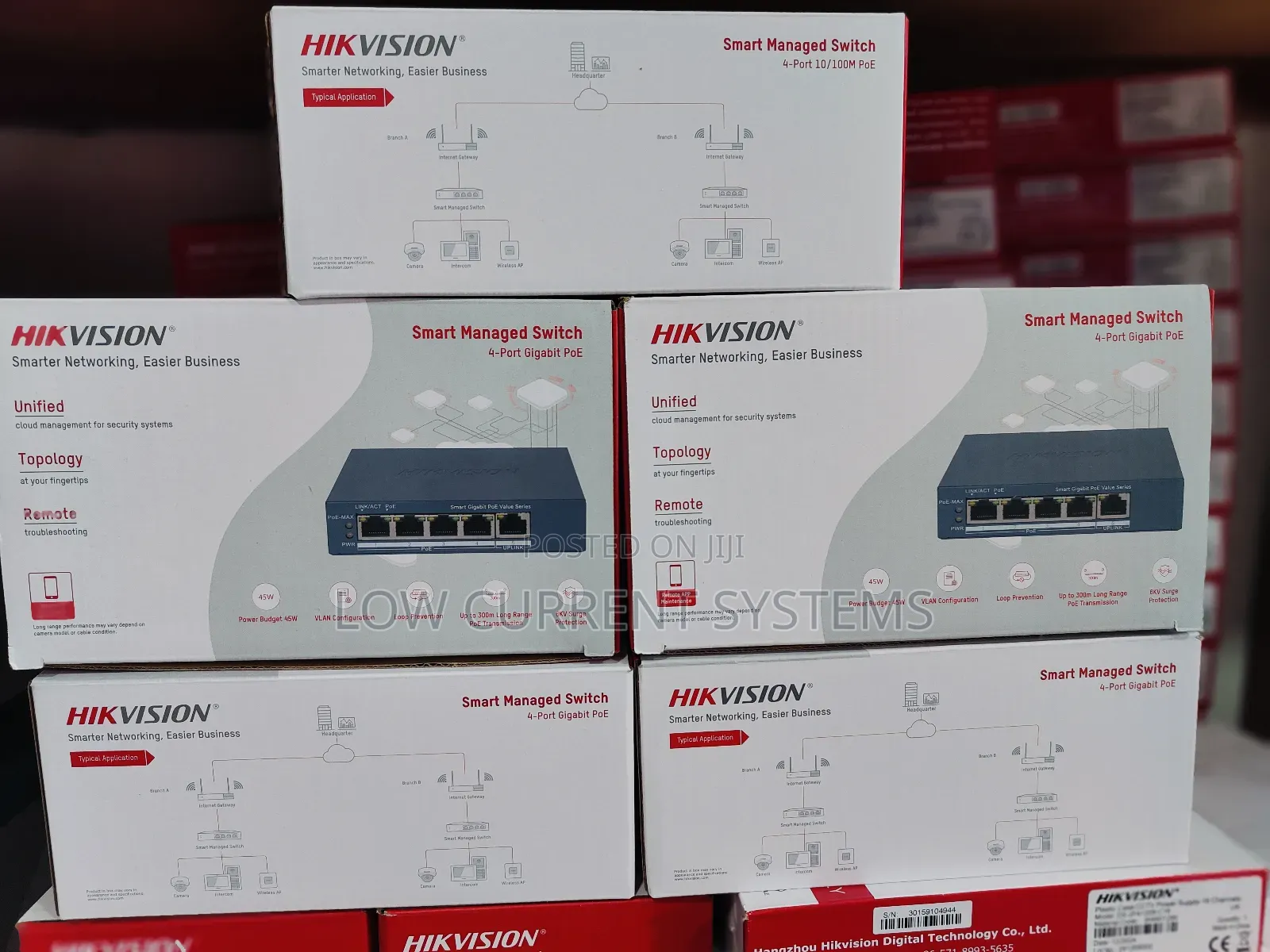 Hikvision Switch 4 Port Gigabyte Smart Managed Poe