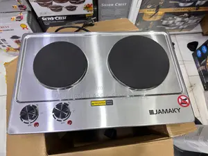 Large Surface Double Burner Electric Hotplate 1500w+2000w