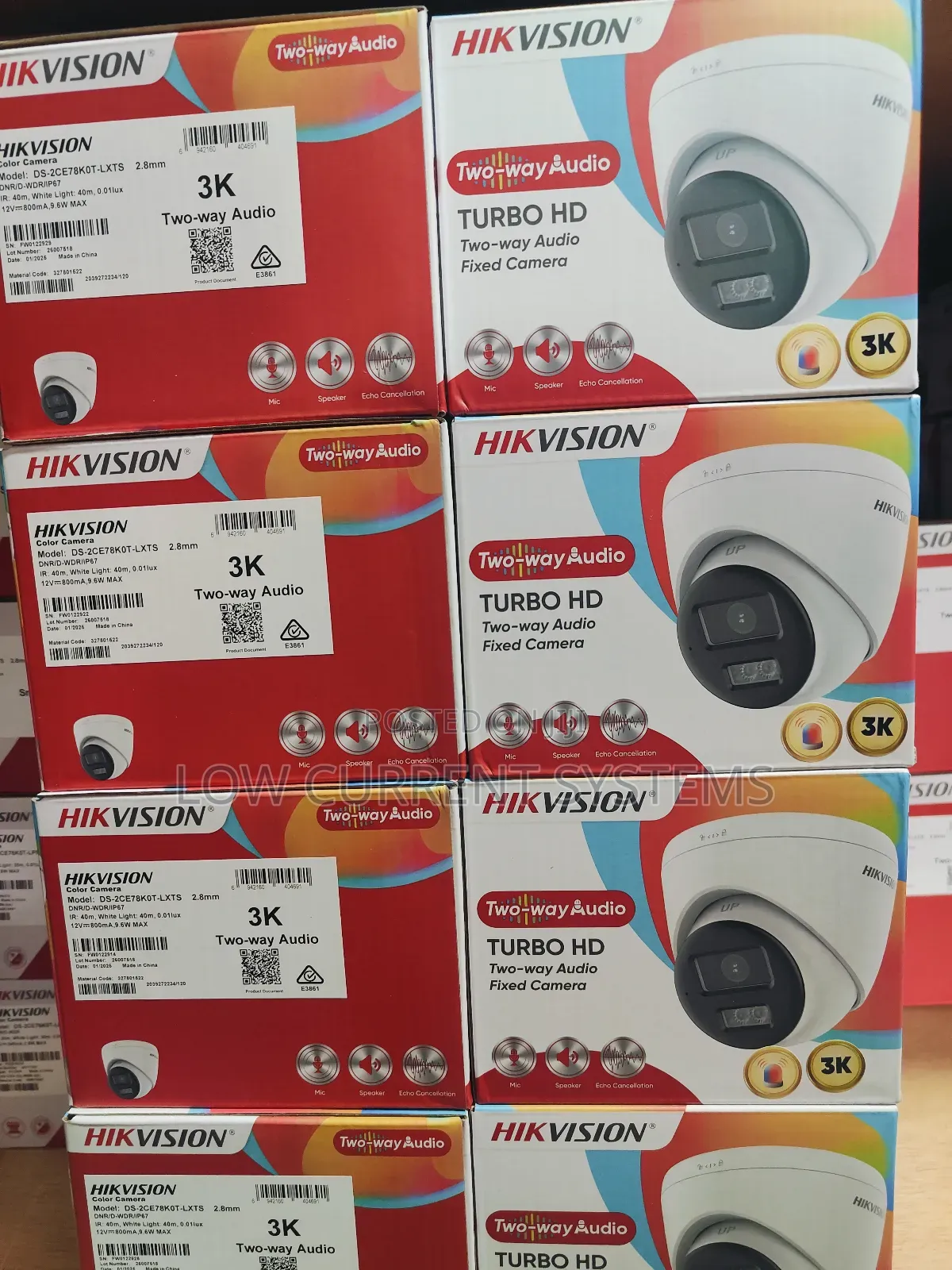 Hikvision Two Ways Cameras Dome 5mp Ds-2ce78k0t-LXTS
