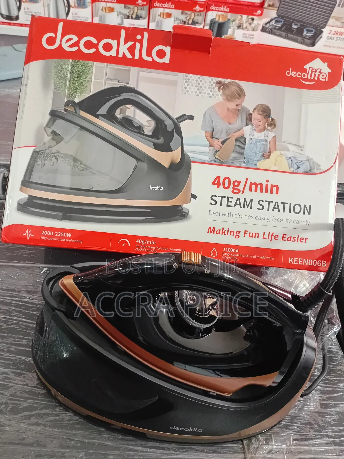 High Power Decakila 40g/Min Steam Station