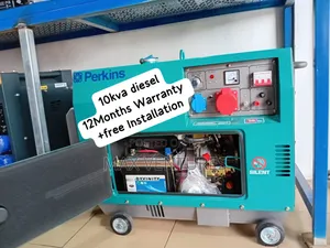 10kva Diesel Perkins Genset Silent Aether Well 3phase