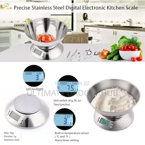 Digital Kitchen Scale (Stainless Steel)