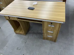 Portable Wooden Office Table With Drawers
