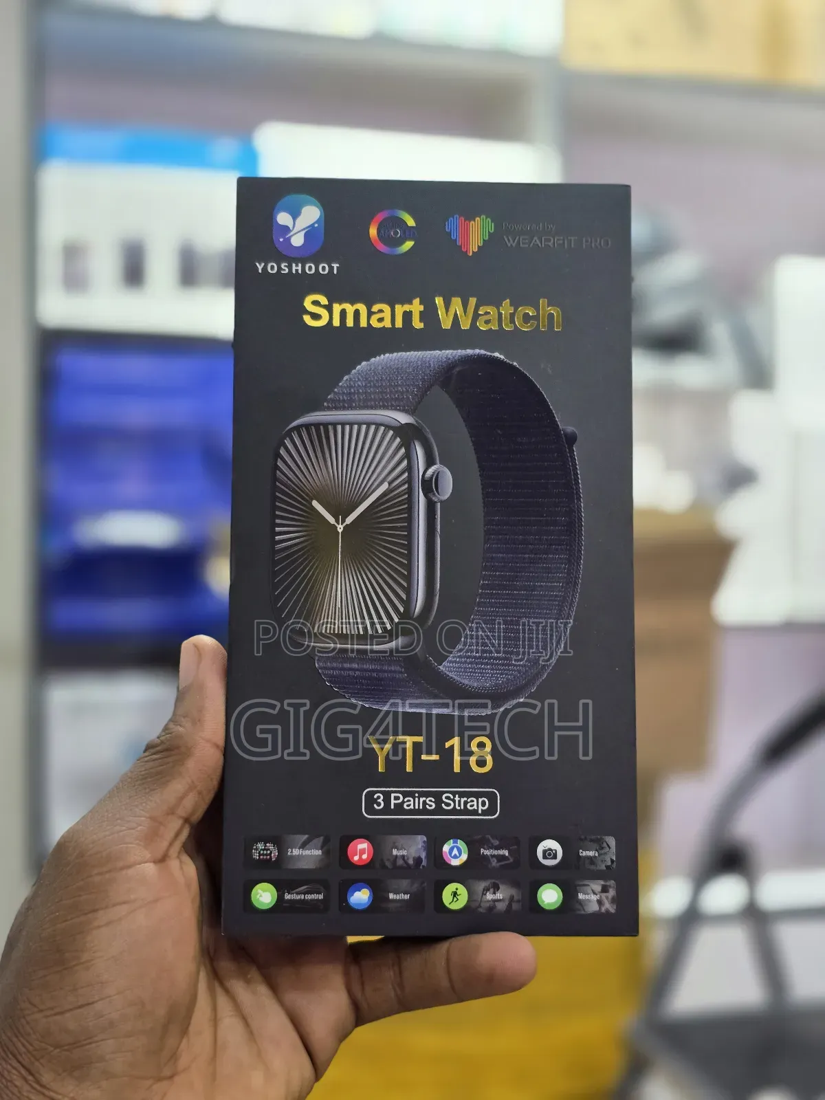 Yt-18 Series 10 Smart Watch With 3 Straps for Android and iPhone