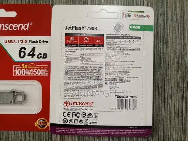 Transcend 64gb Usb3.1 Pendrive 2