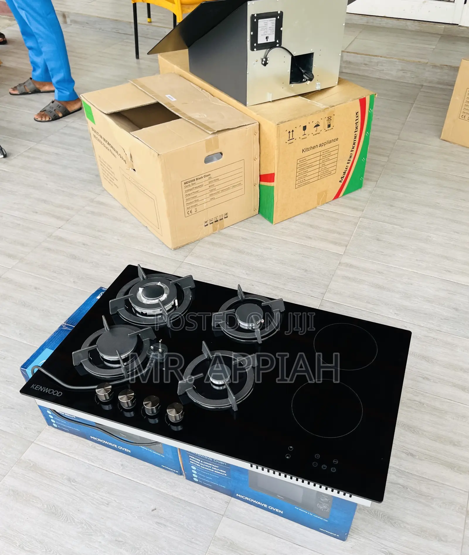 New Kenwood 90cm in Built 4 + 2 Hob(Full Glass) 
