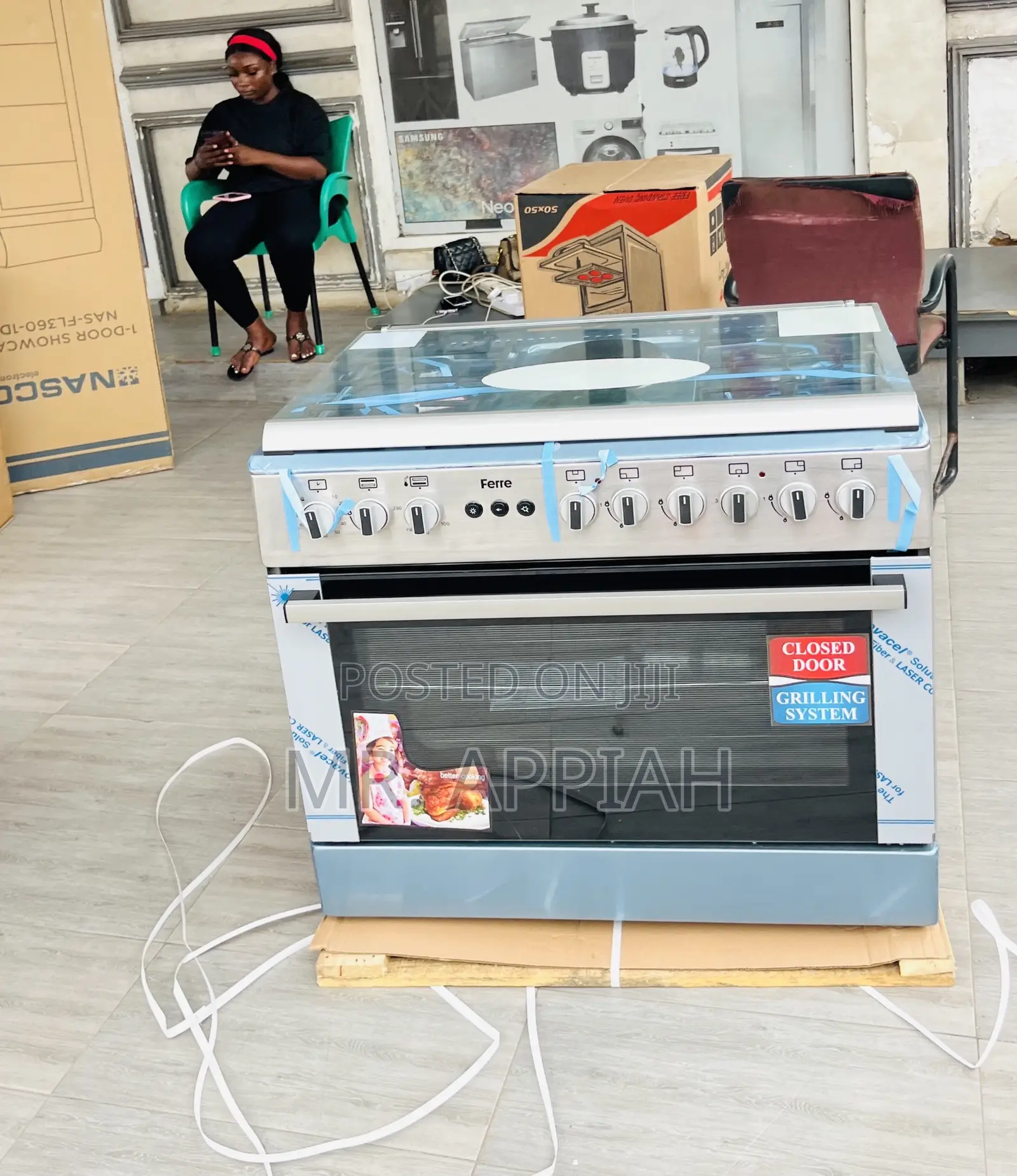 Buy Premium Ferre 60x99 1 Electric + 4 Gas Burner.
