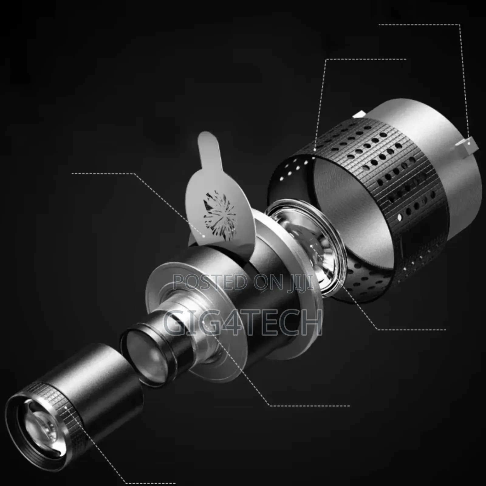 Focusing Lens Condenser Mm06 Pro Snoot Bowen With 35 Shapes