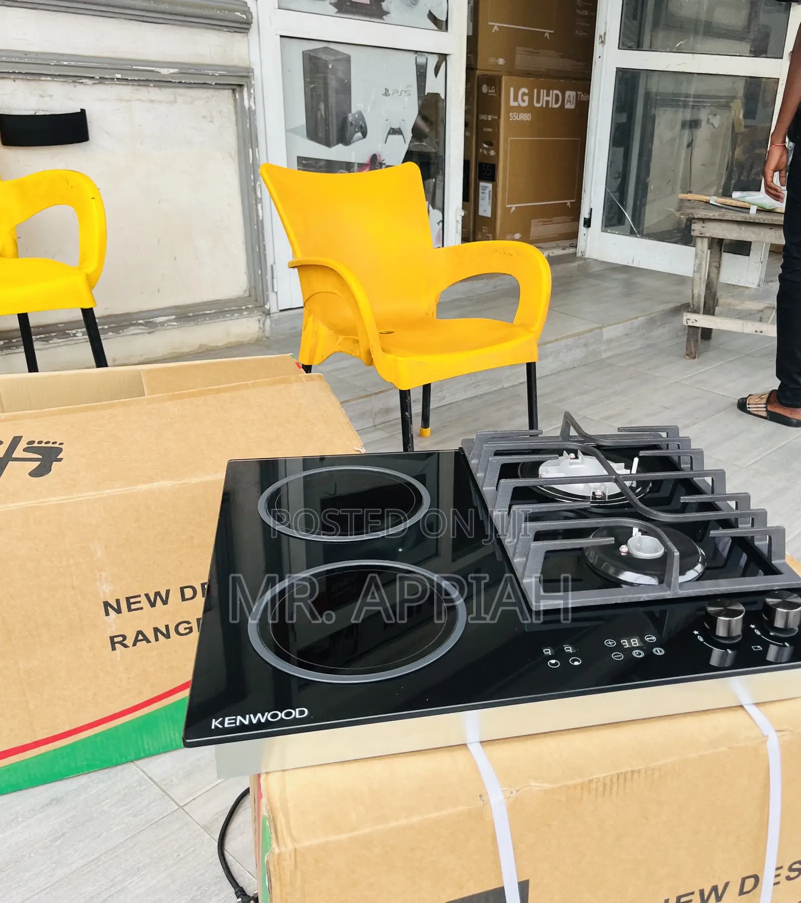 Get Premium Kenwood 60cm Glass Body 2 + 2 Electric Burner.