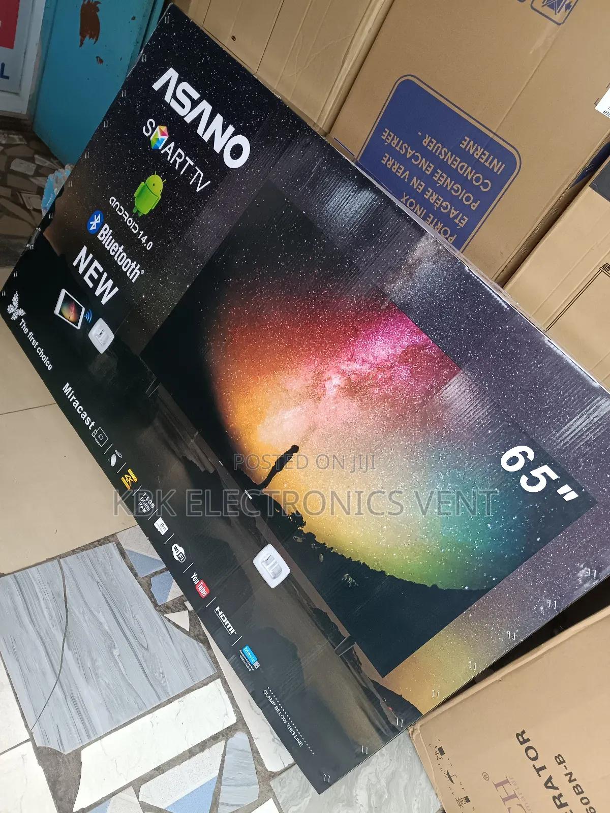 Asano 65" Smart Uhd 4k- Android Satellite Led Tv
