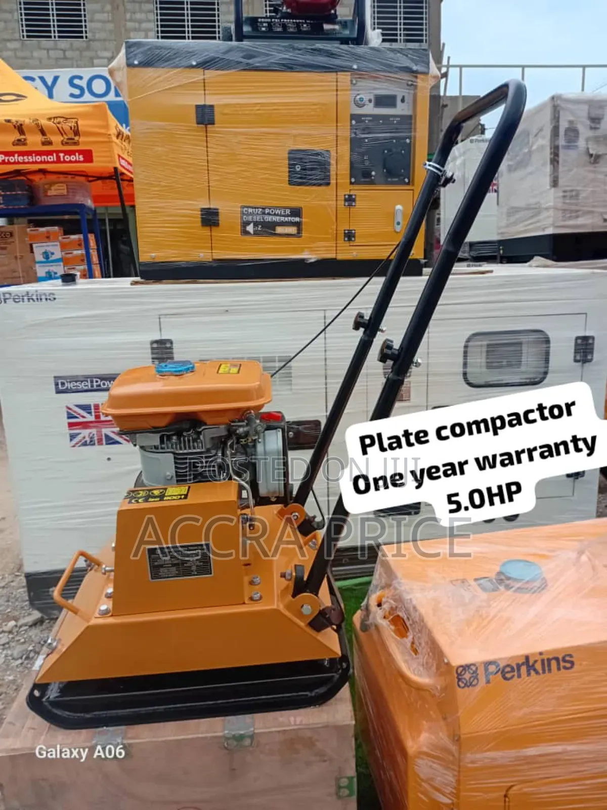Herculean 5.0hp Ecoolmax Gasoline Plate Compactor 20m/Min