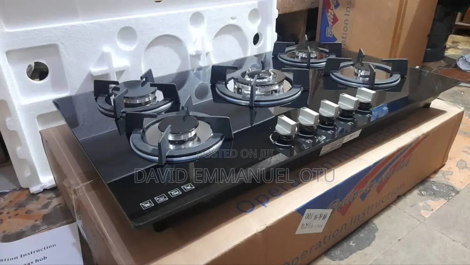 5burner Built-in Glass Hob