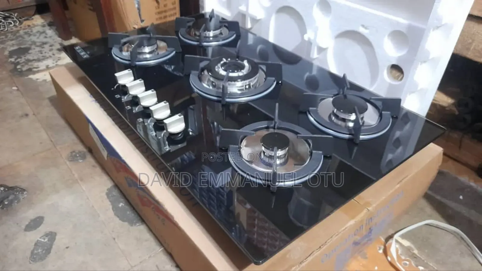5burner Built-in Glass Hob