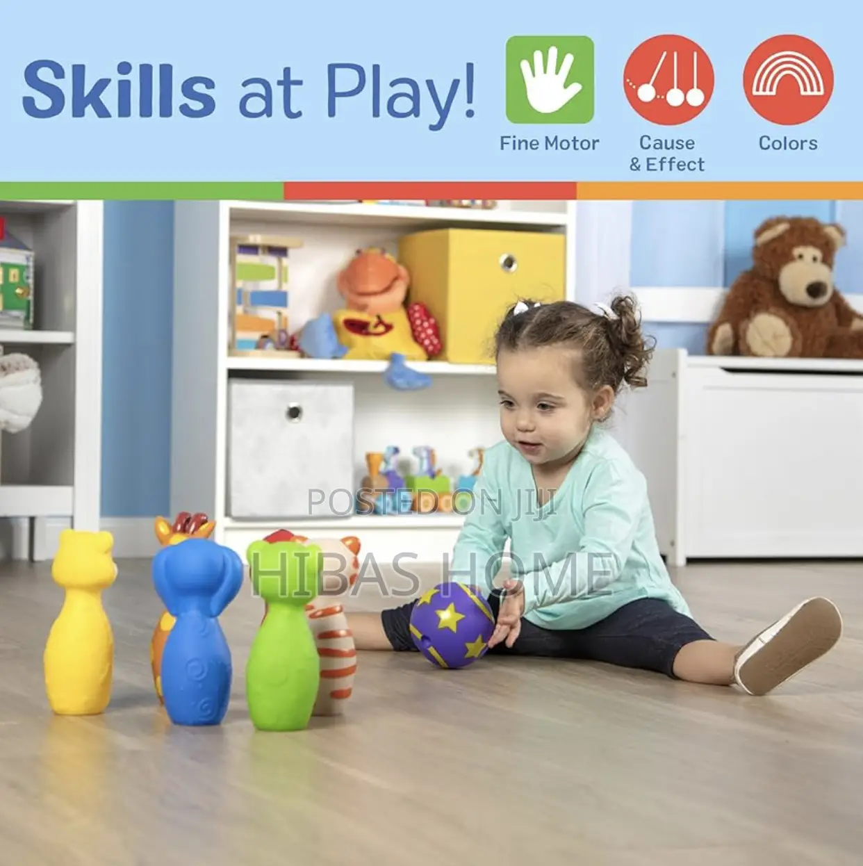 Melissa Doug K's Kids Bowling Friends Play Set Game