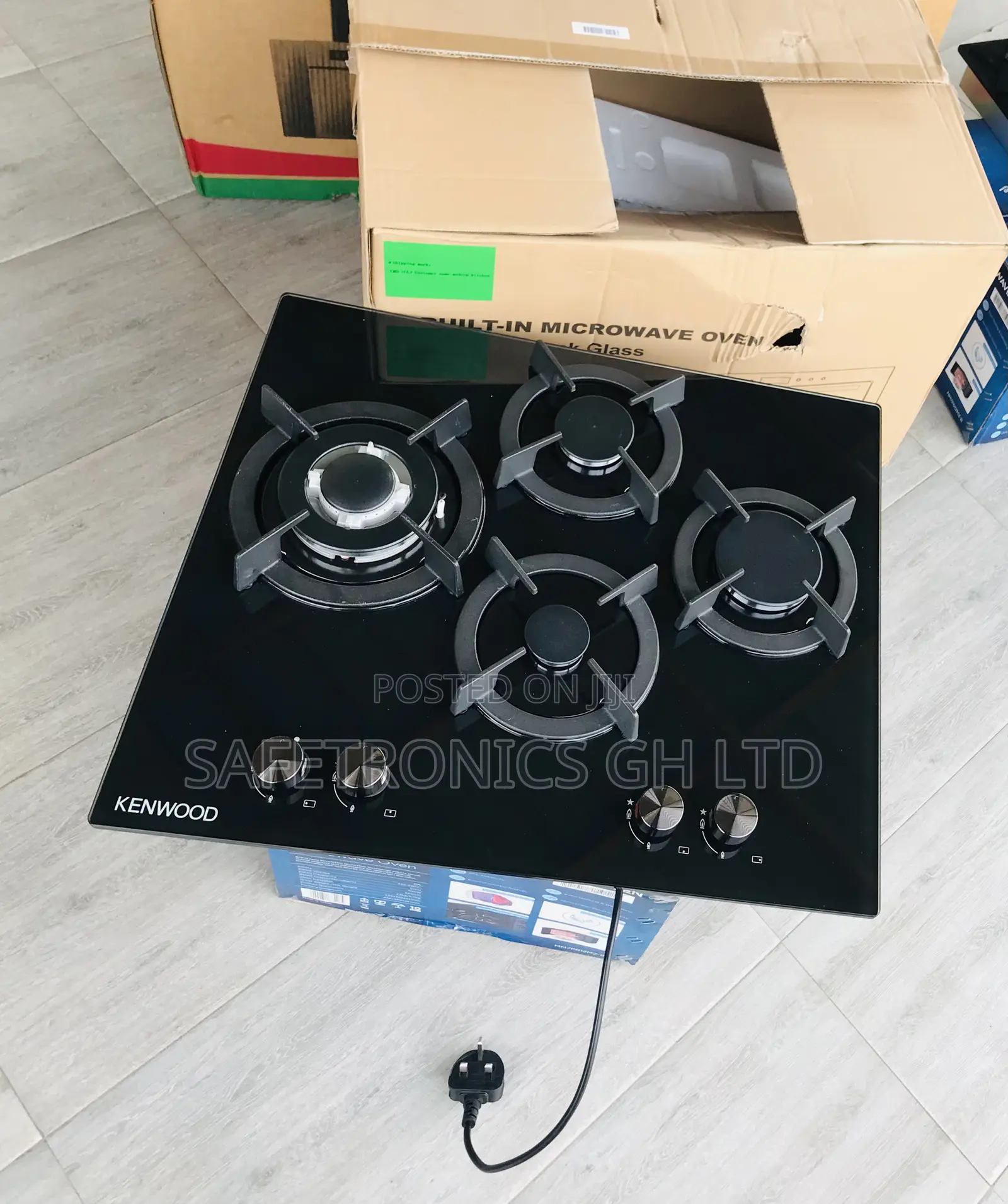 Available 4 Gas Ceramic Black 60cm Fast Cooker