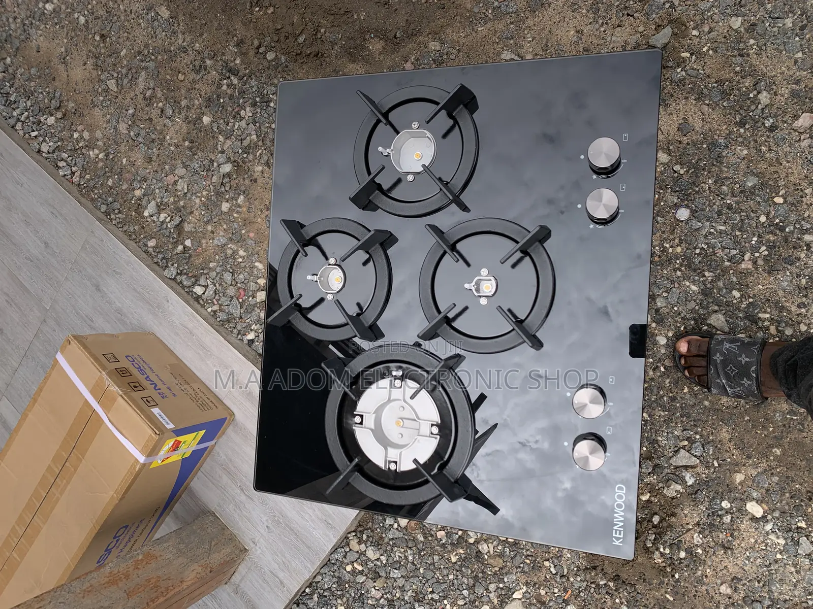 Polished 60cm 4 Burner Kenwood Inbuilt