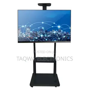 Free Easy Movement,32-75 Inch Mobile Tv Stand