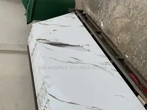 White Marble-Look Sintered Stone Slab – Modern Luxury
