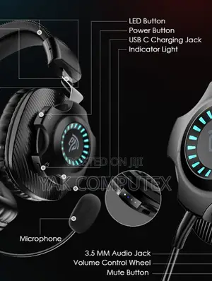 Easysmx Wireless Gaming Headset With Detachable