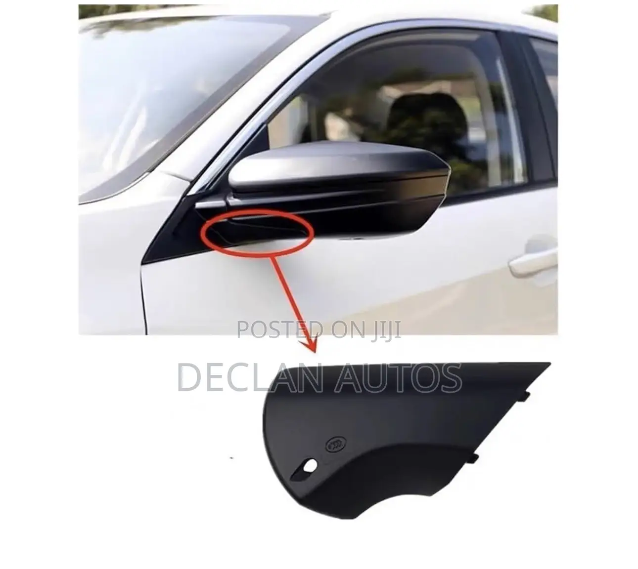 Civic 2016 Mirror Lower Cover Side Mirror Bottom