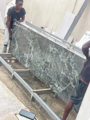 Green Marble-Effect Sintered Stone – Bold Luxury Interiors
