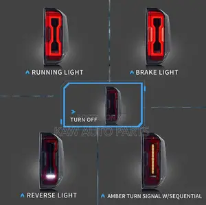 2014-2020 Led Smoked Rear Light For Toyota Tundra .