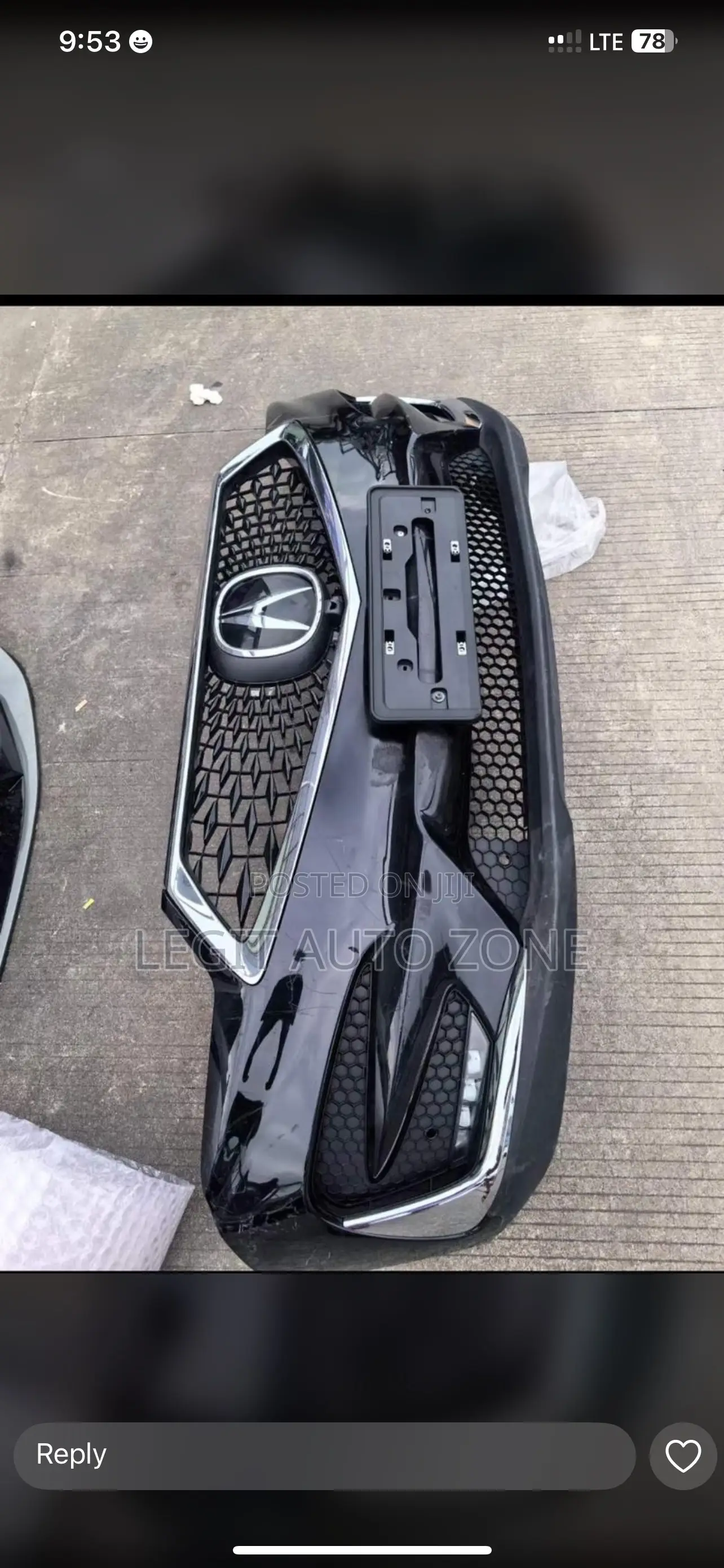 Acura RDX 2017,2018,2019,2020 Front Bumper Complete