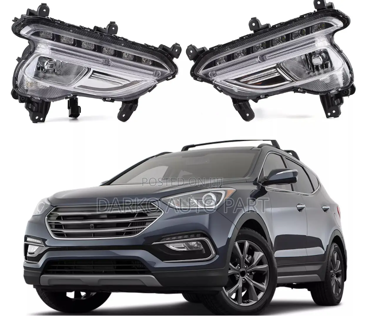 For 2017-2018 Hyundai Santa Fe Sport Front Drving Fog Light