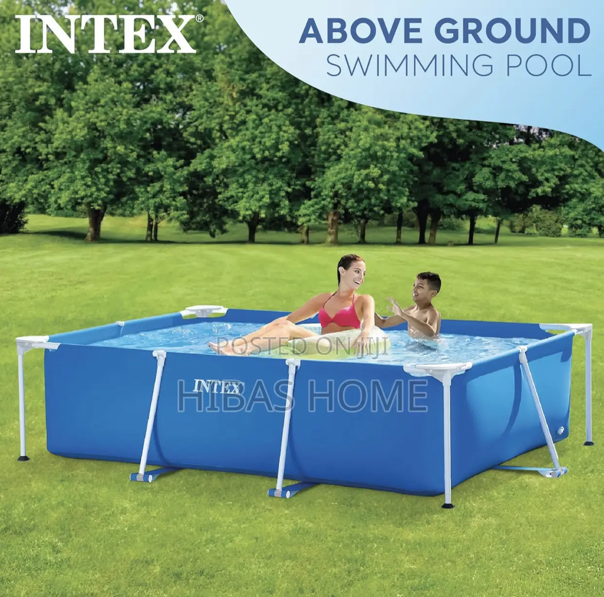 Intex Rectangular Swimming Pool 942ltrs (220x150x60cm)