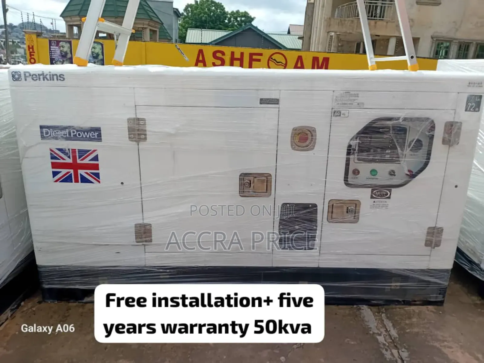 Actual Power Capacity Perkins 50kva Diesel Gen 50kva Genset