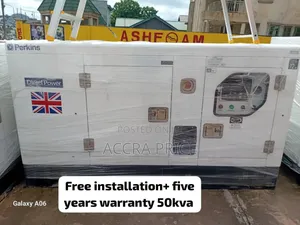 Actual Power Capacity Perkins 50kva Diesel Gen 50kva Genset