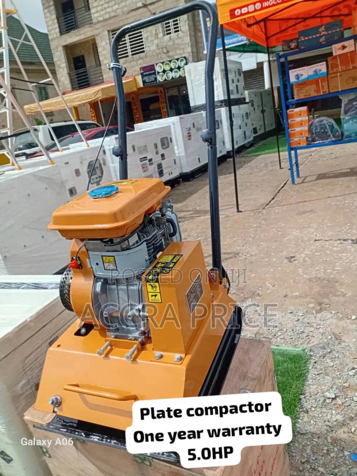 5hp Actual Power Capacity Ecoolmax Plate Compactor 5hp