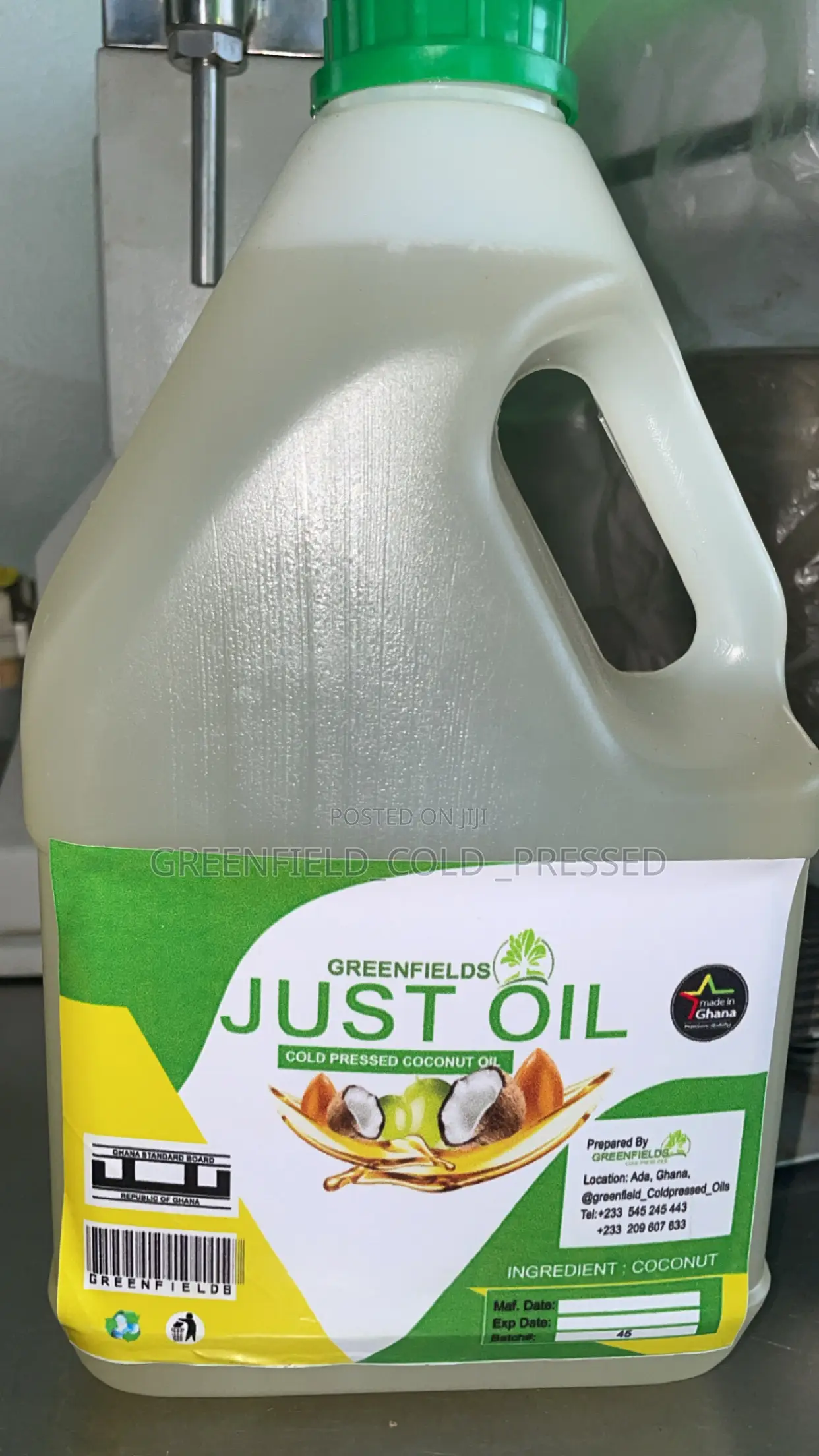 Cold Pressed Coconut Oil (Medium-Chain Triglycerides)