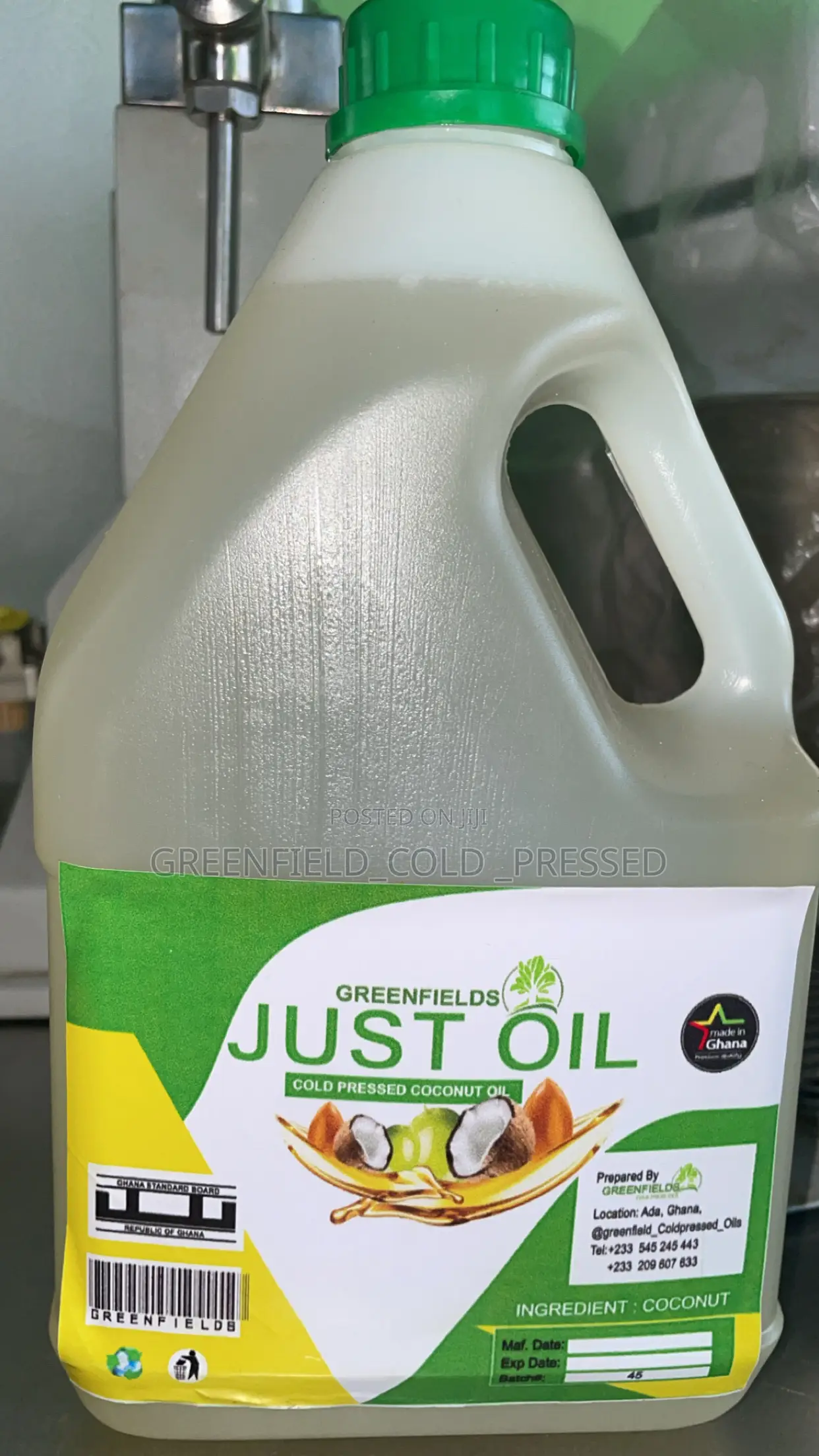 Cold Pressed Coconut Oil (Medium-Chain Triglycerides)