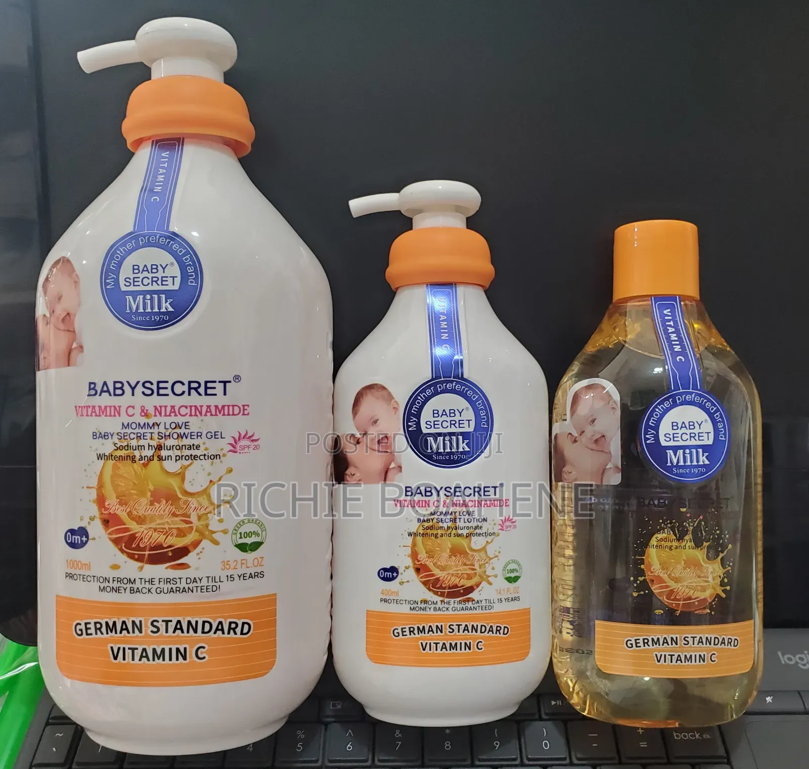 Baby Secret Oil Lotion and Soap