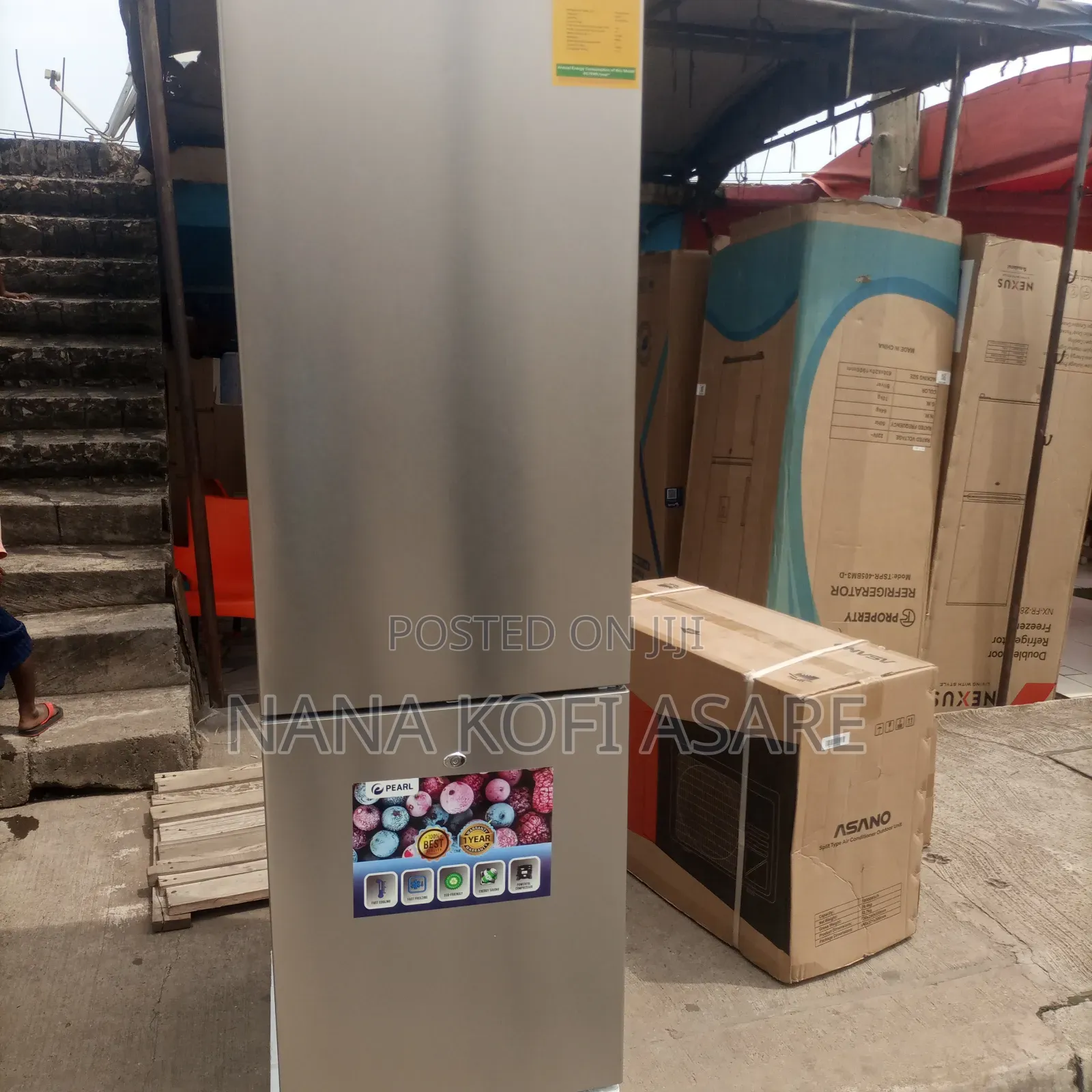 Pearl 260litres Buttom Freezer Refrigerator