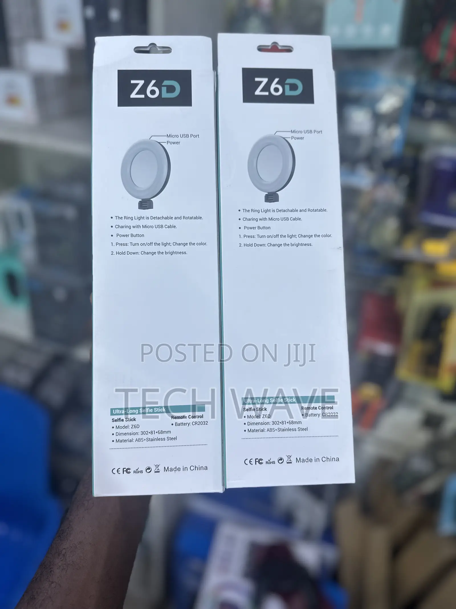 Z6d Selfie Tripod Stand With 2 Fill Led Light