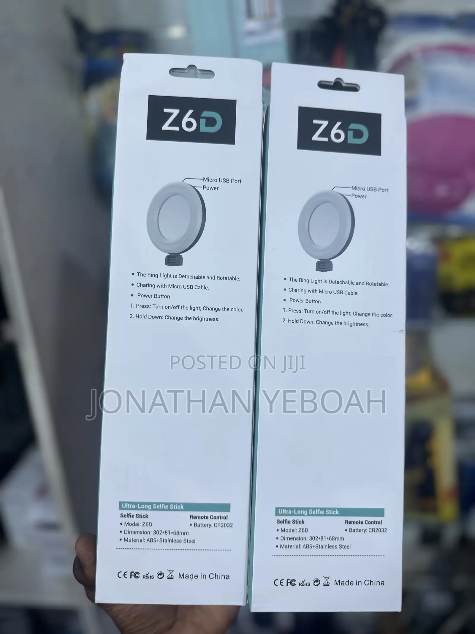 Z6d Selfie Tripod With 2 Fill Led Light