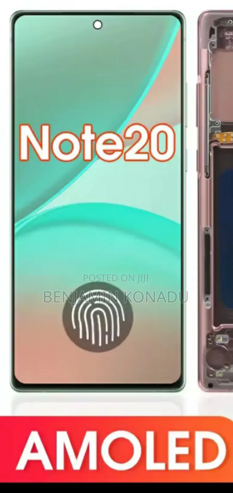 Amoled Note 20 Screen Finger Print Works