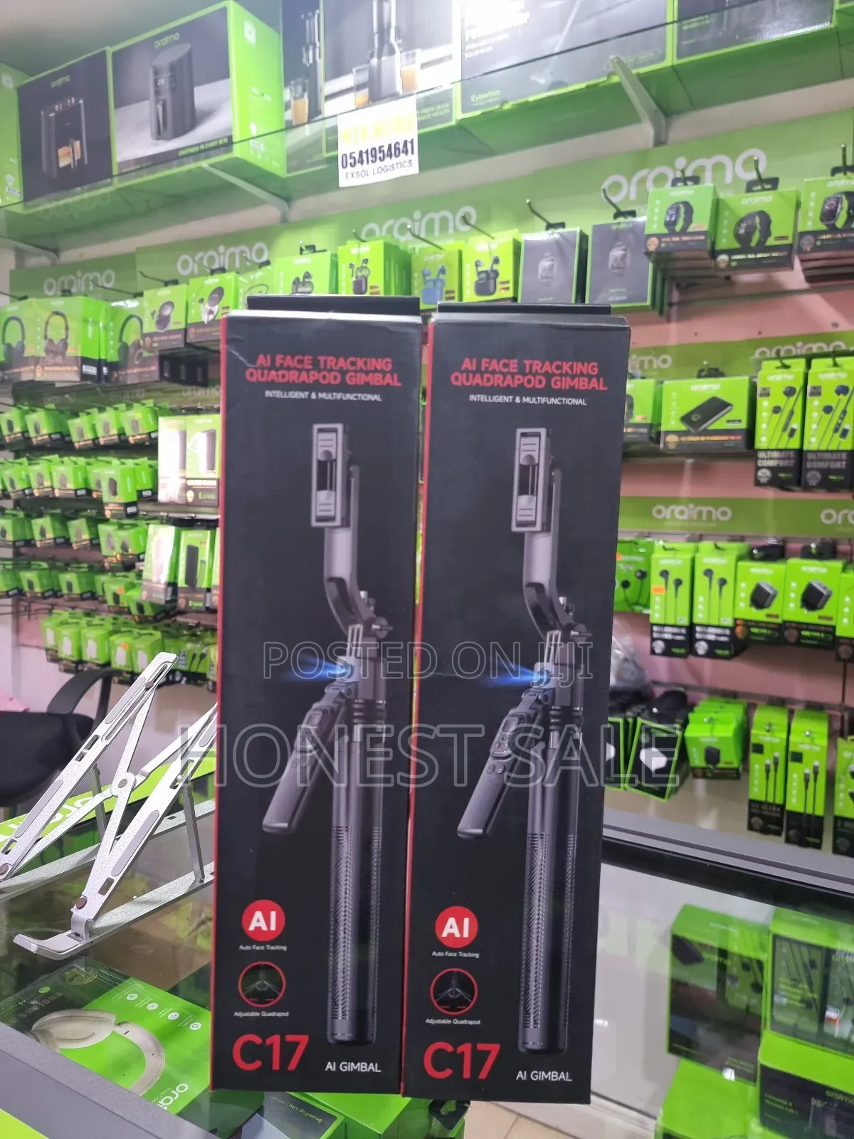 C17 Ai Auto Face Tracking Adjustable Guadrapod Gimbal