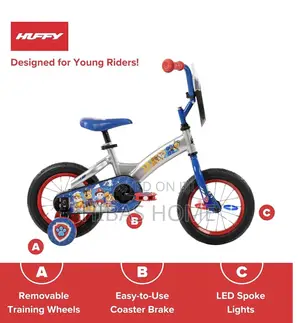 Photo - Huffy Paw Patrol 12” Bicycle For Kids Lights 3-5yrs