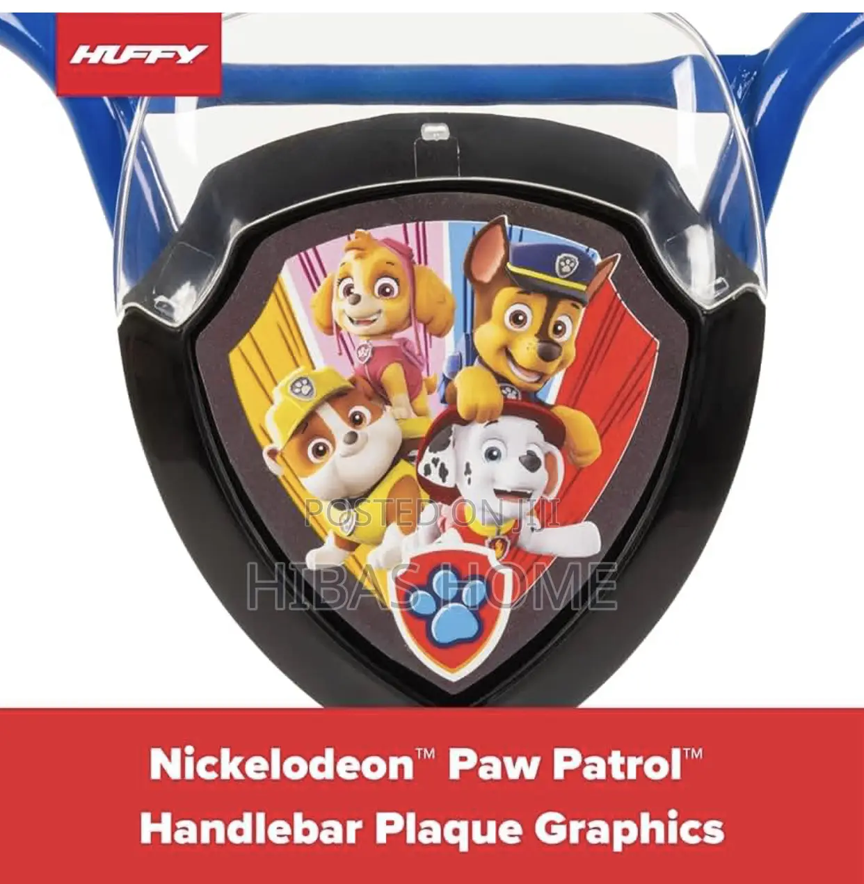 Huffy Paw Patrol 12” Bicycle For Kids Lights 3-5yrs
