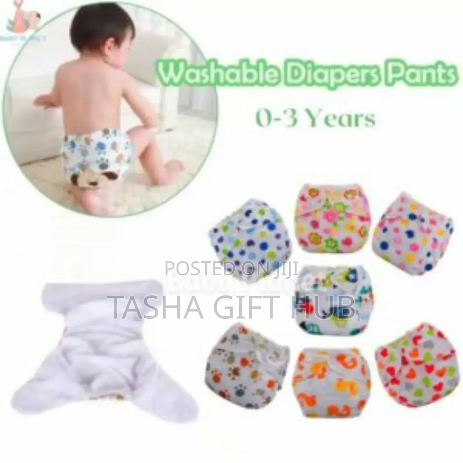 Washable Reusable Diaper Pant (0-3yrs)(Adjustable Absorbable