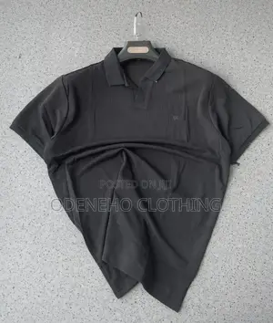 Plain Black Lacoste Club T Shirts