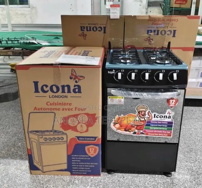 Gas Cooker With Oven 50x50 Icona
