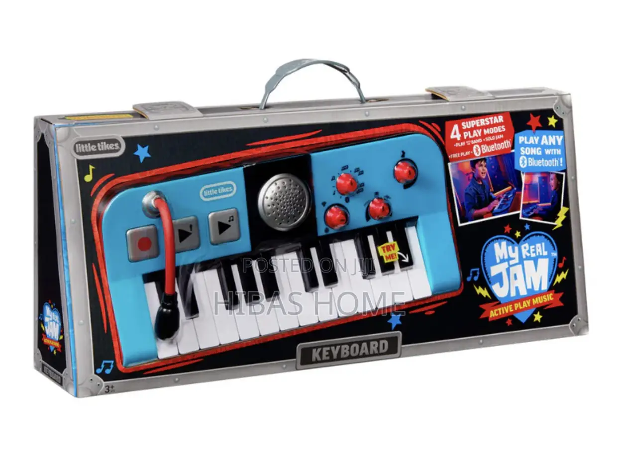 Little Tikes My Real Jam Keyboard Microphone Kids Piano